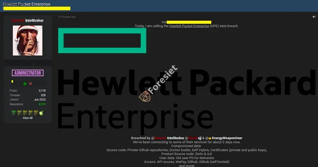 Hewlett Packard Enterprise screenshot