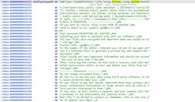 ransom note titled dycryption instructions.txt
