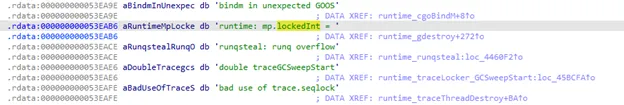 Go runtime scheduler screenshot