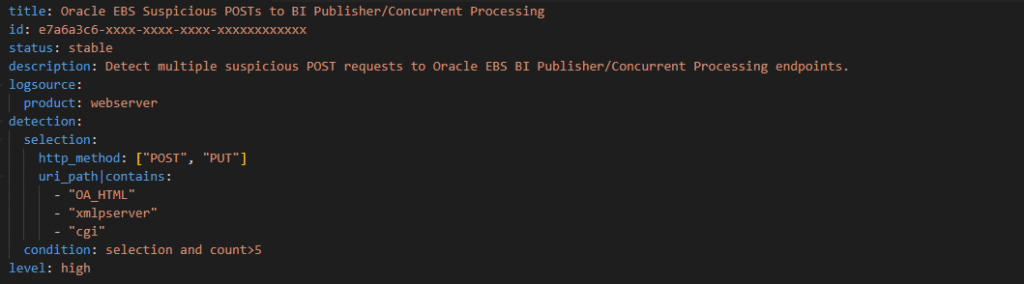 sigma rule screenshot