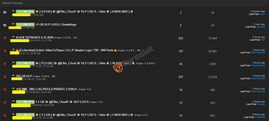 Stealers log