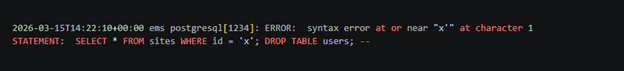 Detection Log Entry