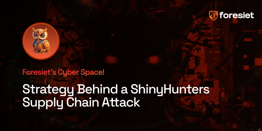 ShinyHunters supply chain attack strategy infographic.